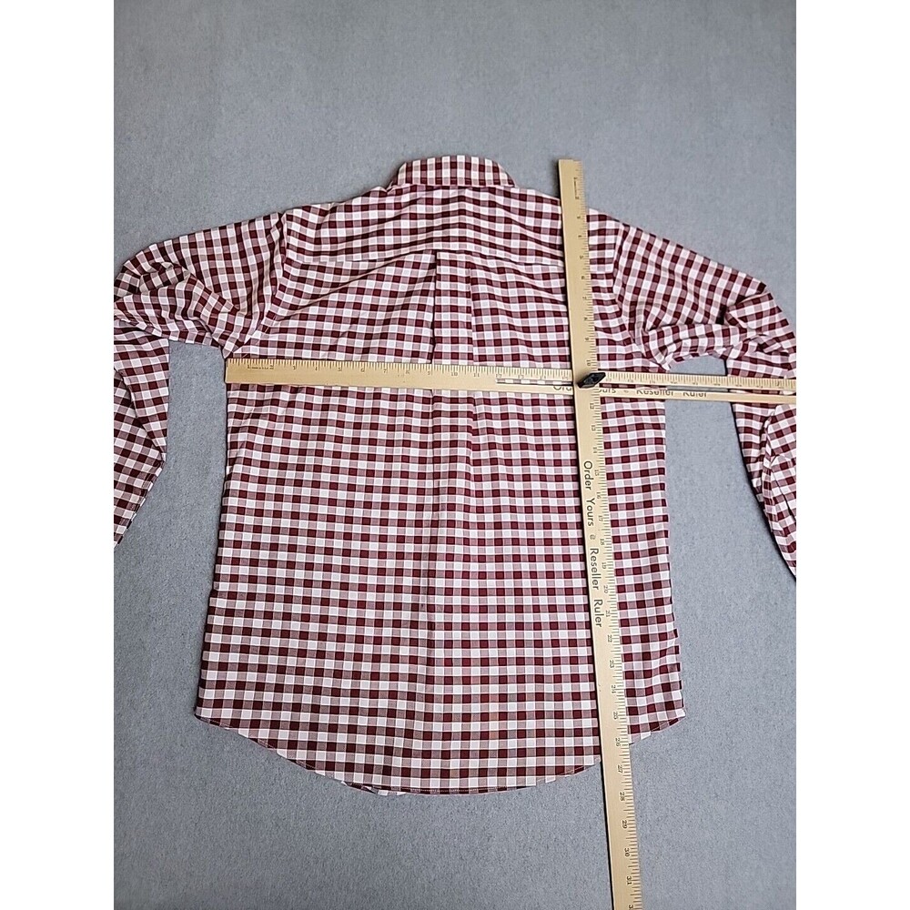 Brooks Brothers Shirt Mens L Fleece Red Plaid Supima Cotton Dad Preppy Logo - Picture 8 of 12